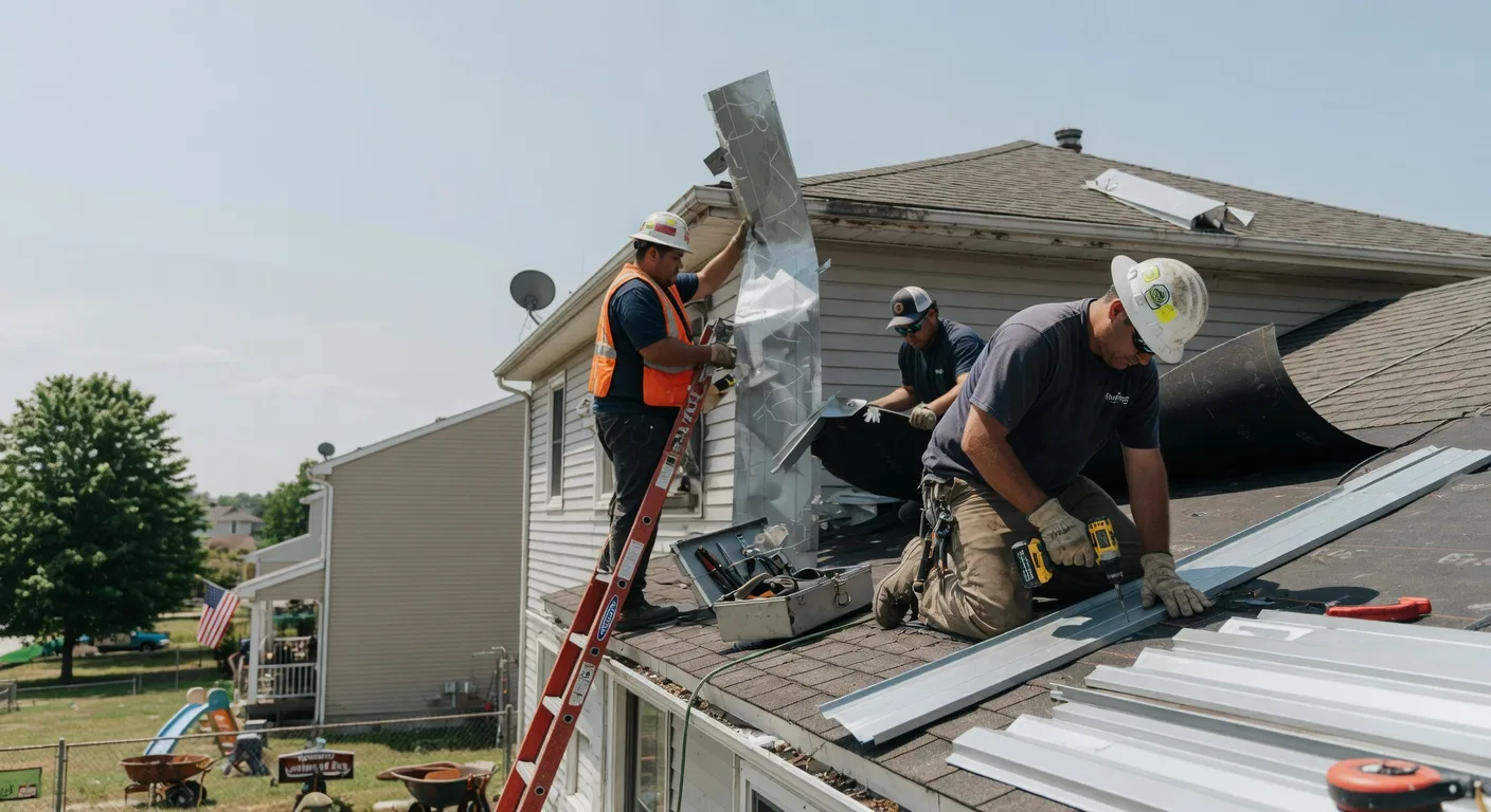 Metal Roof Repair in West College Corner, IN